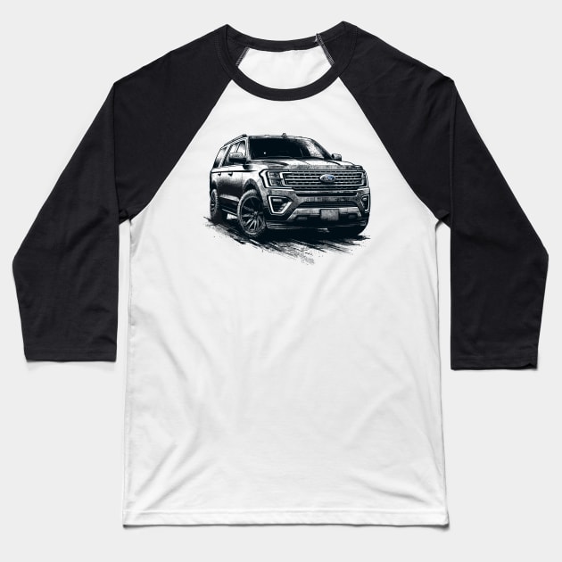 Ford Expedition Baseball T-Shirt by Vehicles-Art